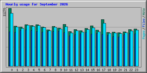 Hourly usage for September 2026